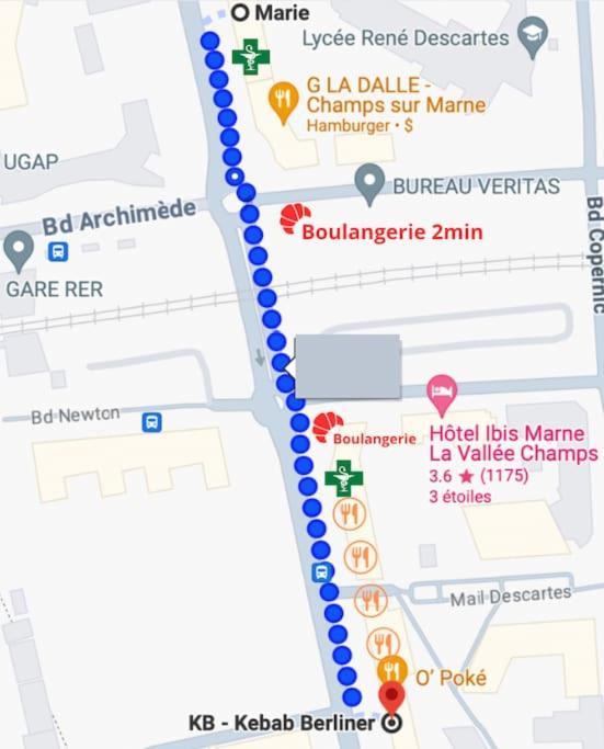 Apartment Proche Paris, Disney, Cite Descartes, Centrex *